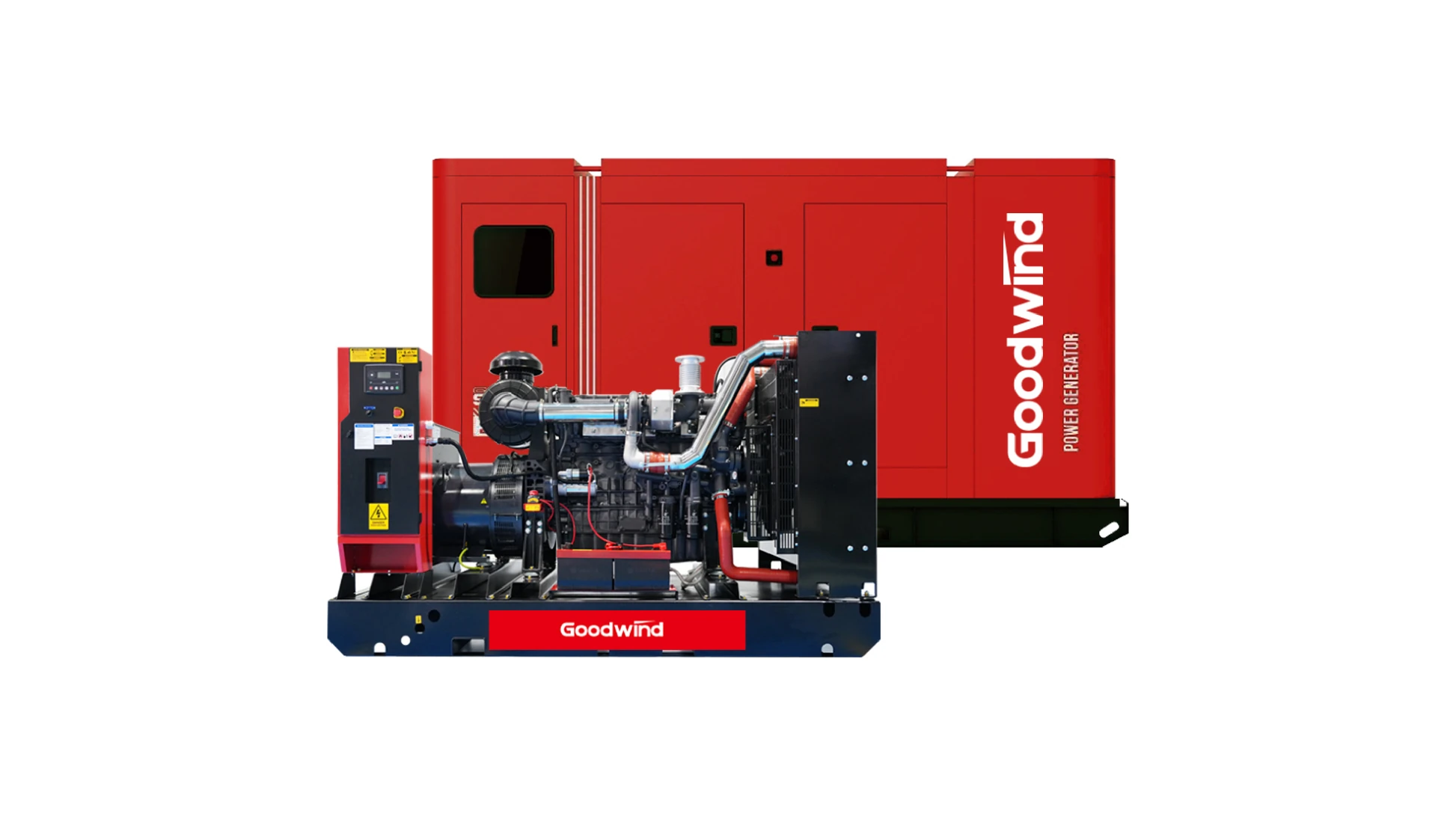 GOODWIND Economic canopy diesel generator set with open generator unit