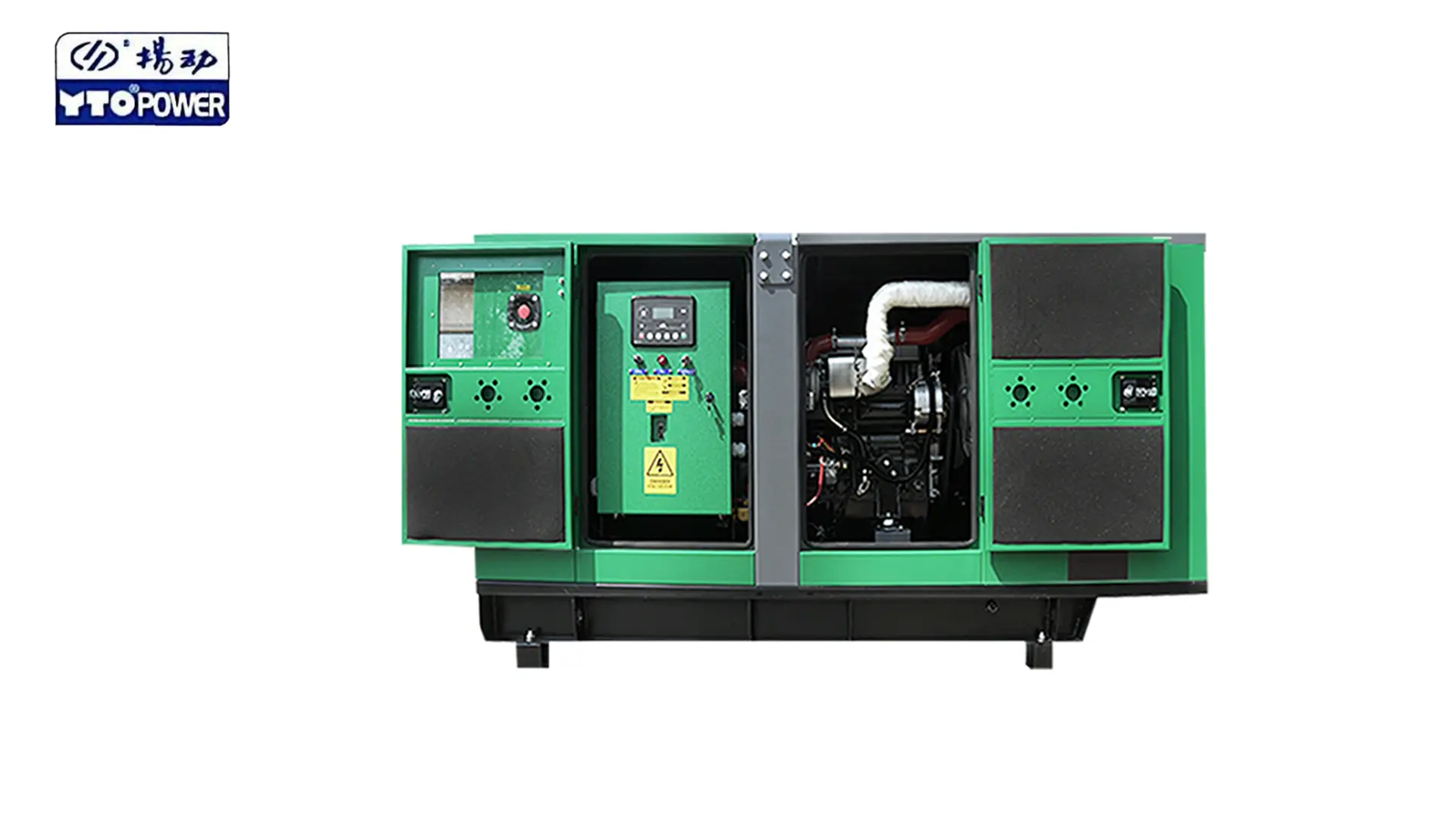 Goodwind Yangdong diesel generator set with green silent canopy