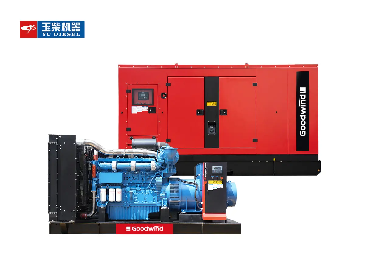 Goodwind diesel generator set powered by Yuchai engine